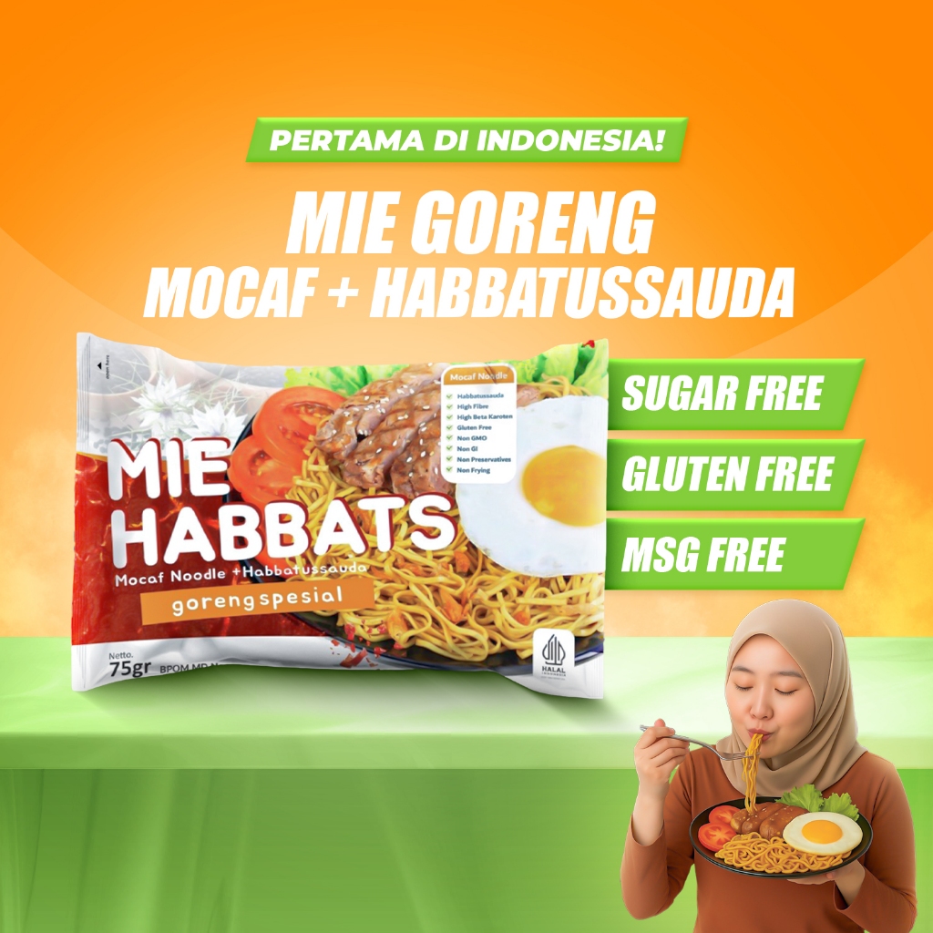 

MIE HABBATS – Mie Sehat dari Mocaf + Habbatussauda – Rasanya Mantap, Sehatnya Lengkap!