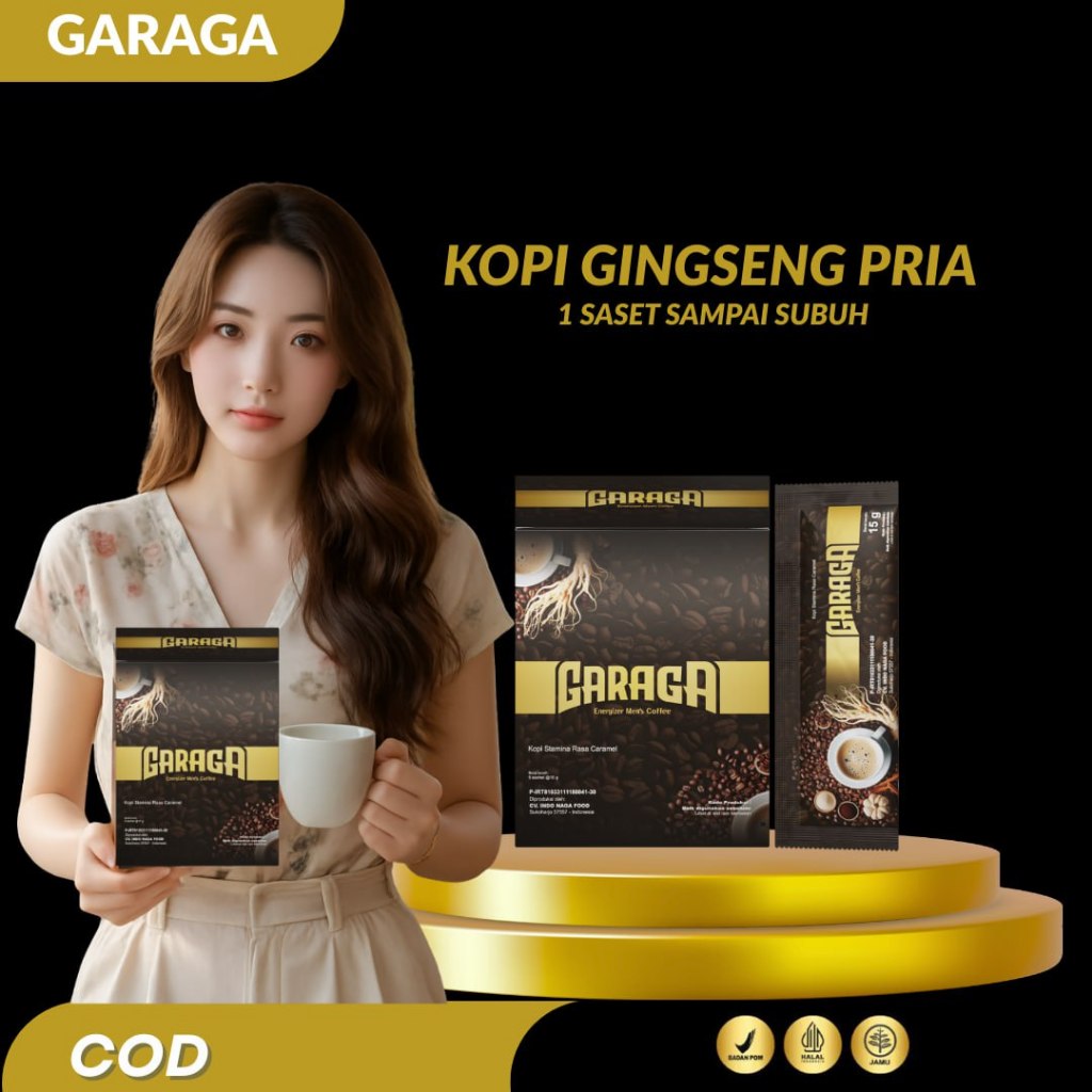

KOPI GARAGA Kopi Stamina Kuat Lebih Lama Extrak Gingseng 1 Box