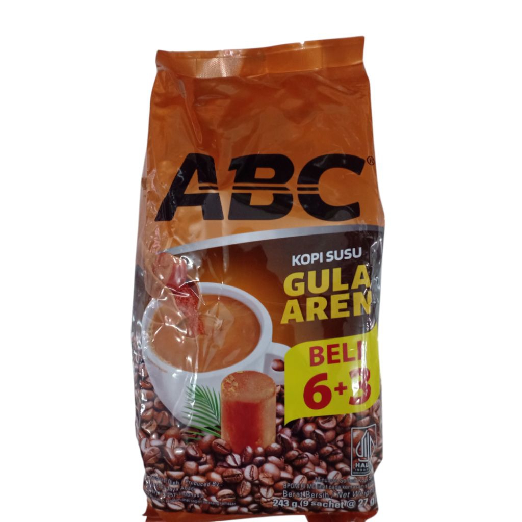 

ABC Kopi Susu Gula Aren 10+1x27gr
