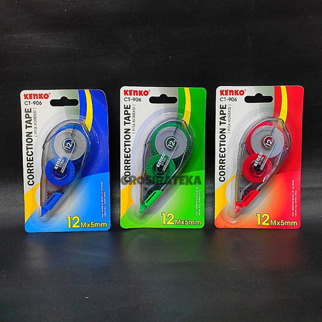 

CORRECTION TAPE, TIPE X KERTAS CT 906 KENKO