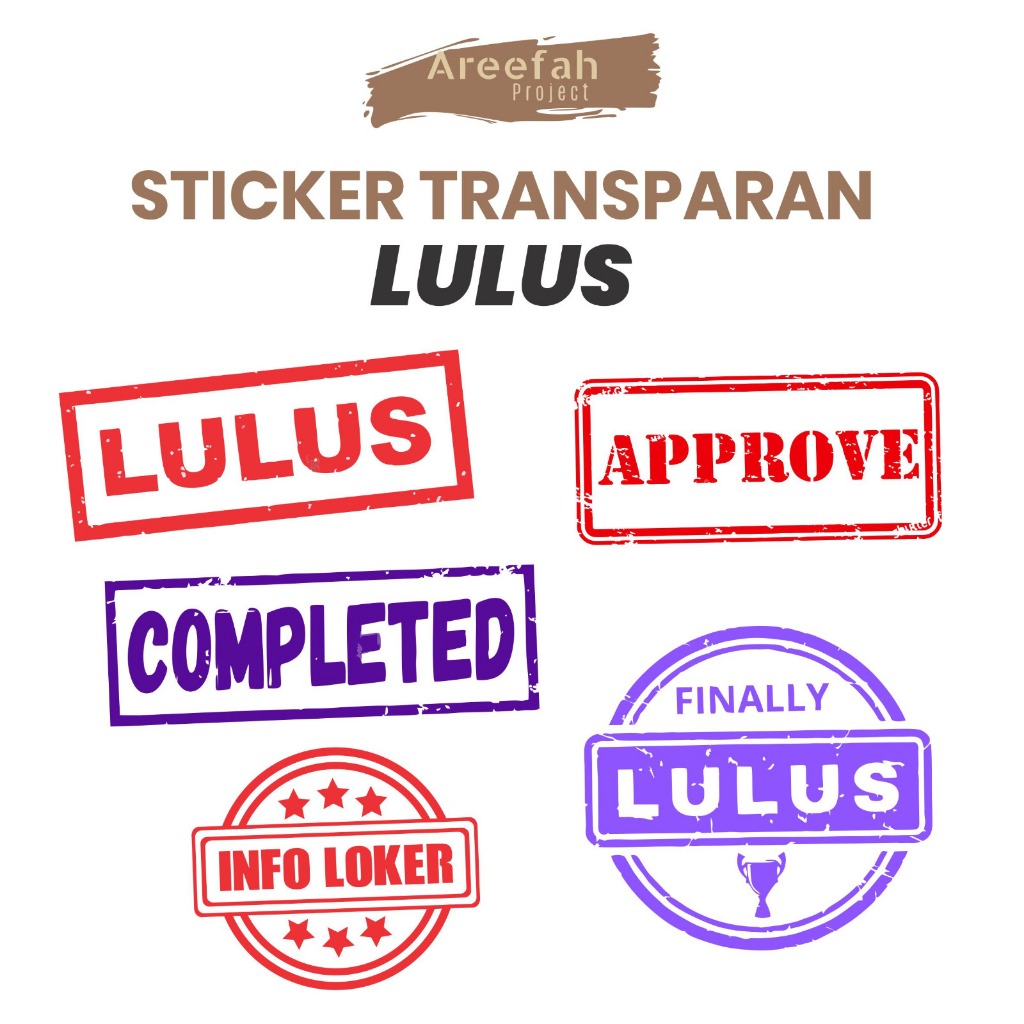 

Areefah Cetak Stiker Vinyl Transparan Wisuda / Graduation | Stiker Tema Kelulusan