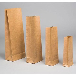 

100 PCS Paperbag SOS Kantong Kertas Coklat XL Souvenir Kraft Bag 20x9x29cm