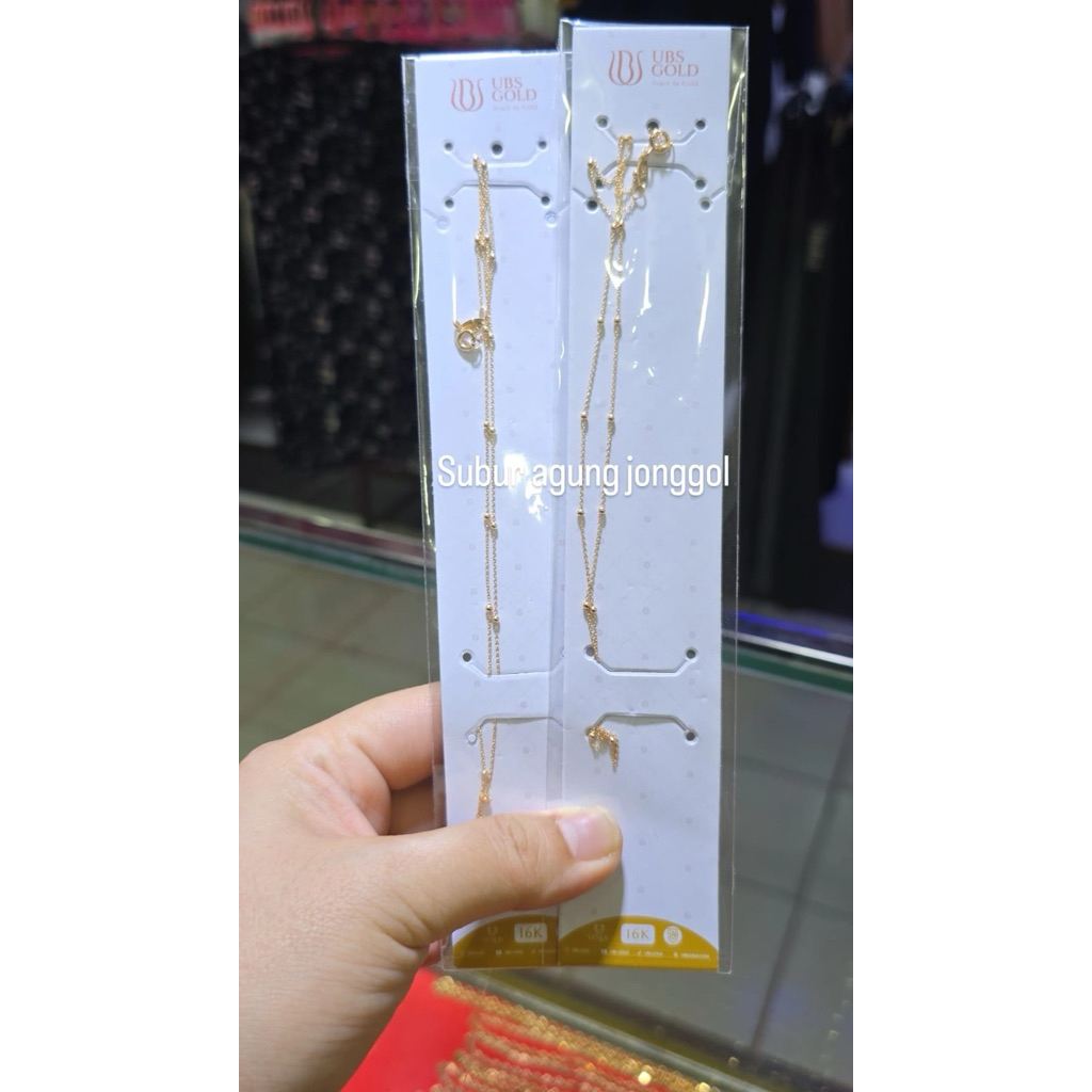 Kalung jedar 16k rosegold