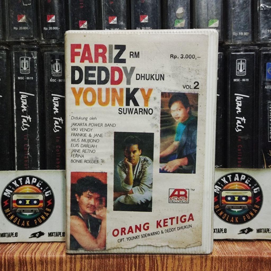 Kaset Pita - Fariz RM - Deddy Dhukun - Younky Suwarno - Vol 2 - Orang Ketiga - Radio Tape - Kaset - 