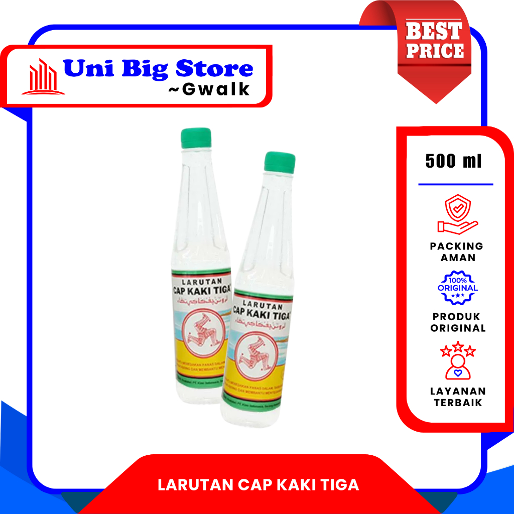 

LARUTAN PENYEGAR CAP KAKI TIGA BOTOL ORIGINAL - 500 ml