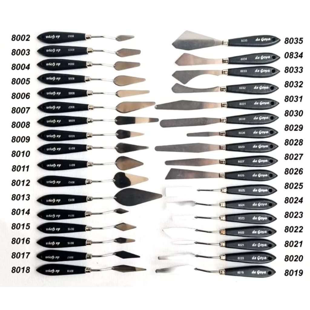 

DEGOYA DE GOYA PALETTE KNIFE PAINT KNIVES PISAU PALET UNTUK LUKIS ATAU HIAS KRIM KUE