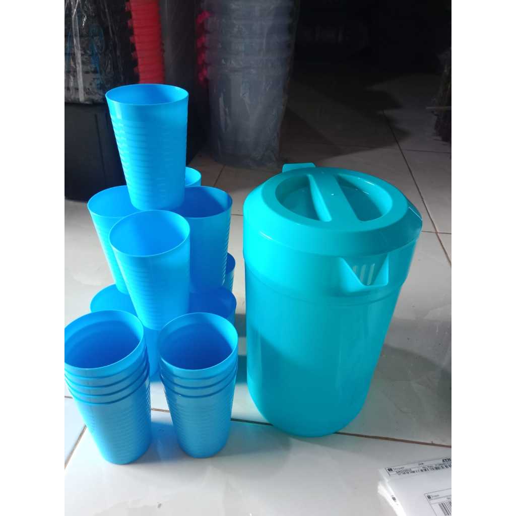 DIJUAL PER SET TEKO CALLISTA 4 LITER + CANGKIR 1 LUSIN (12 PCS) JUMBO