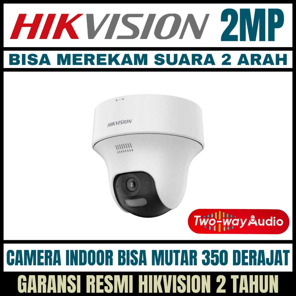 camera cctv hikvision 2MP PTZ Indoor Two Way Audio Kamera CCTV
