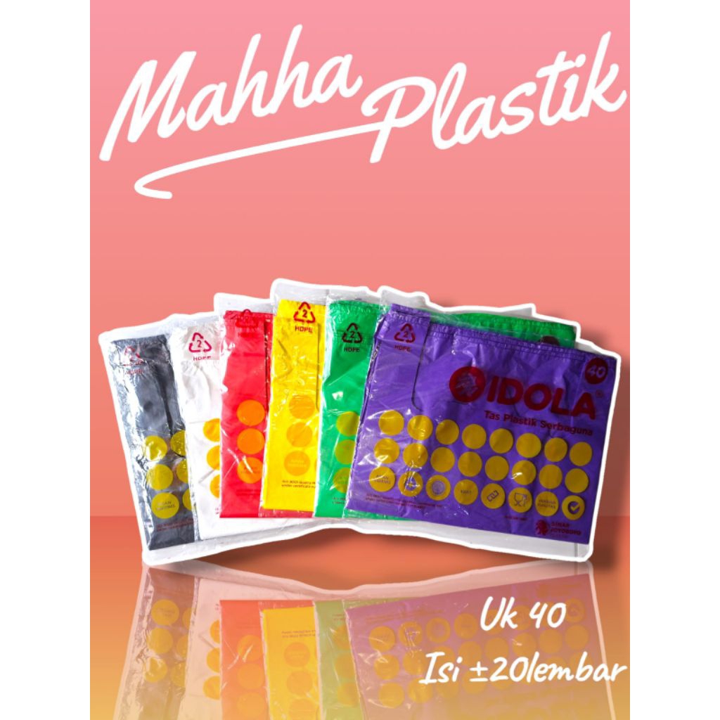Kantong Plastik IDOLA uk. 40 / Kantong Kresek / Plastik Sampah