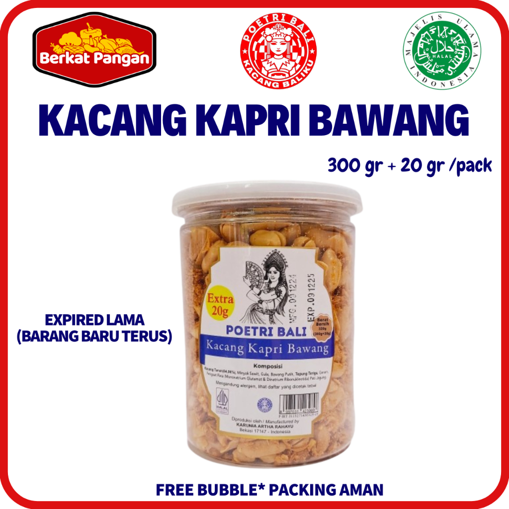 

Poetri Bali Kacang Kapri Bawang 320 gr