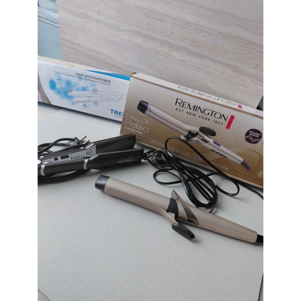 Preloved Remington Curly Iron Infinite Protect FREE BABYLISS TREND