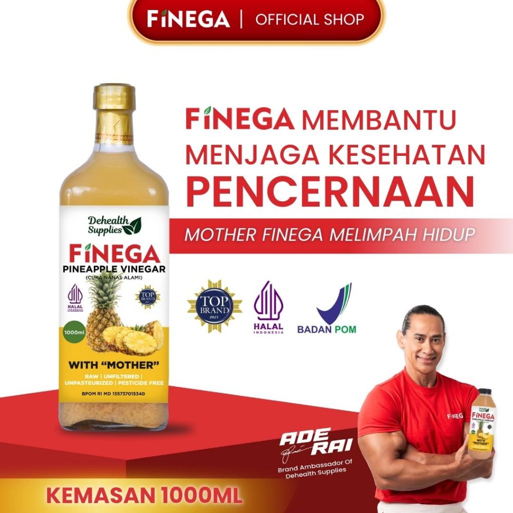 

Dehealth Supplies FINEGA CUKA NANAS 1L Kemasan Kaca