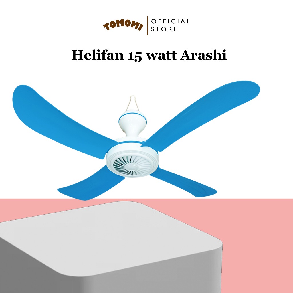 Helifan 15 Watt Arashi / Kipas Gantung Arashi / Kipas Angin Gantung Murah Bergaransi Resmi