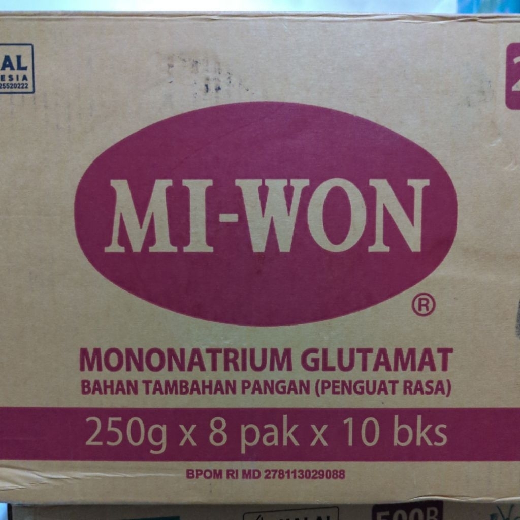 

MIWON penyedap penguat rasa 250gr (dus)