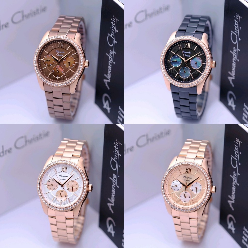 JAM TANGAN WANITA ALEXANDRE CHRISTIE AC 2827 AC2827 ROSEGOLD ORIGINAL