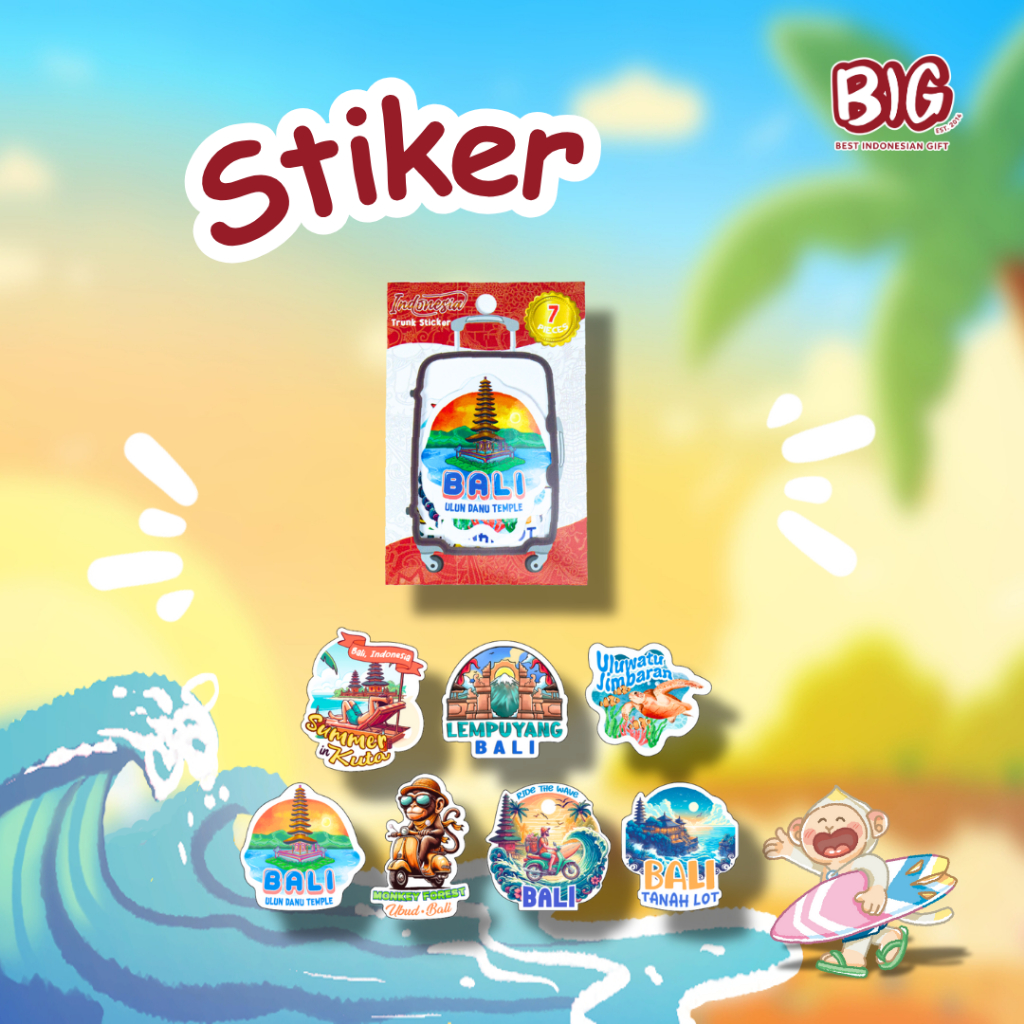 

Best Indonesian Gift | BIG Luggage Sticker Bali Nusantara