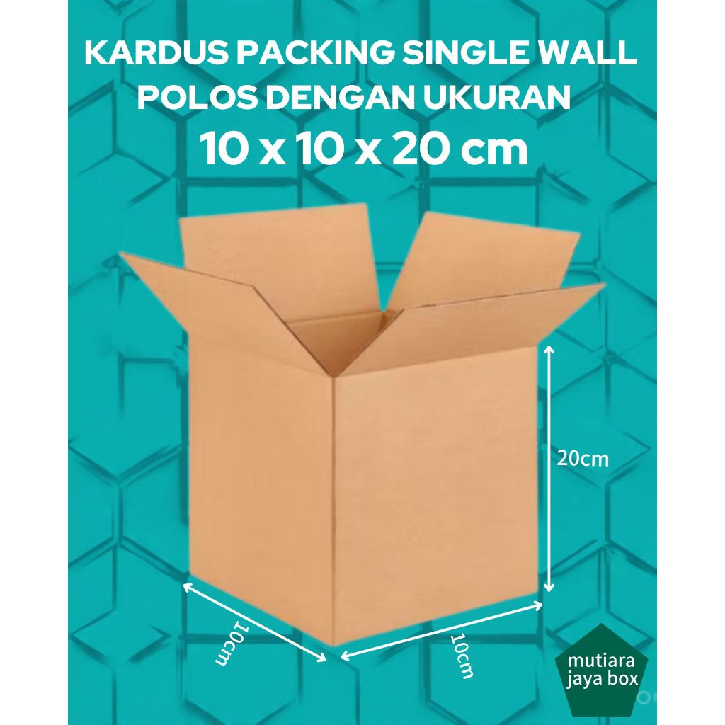 

KARDUS PACKING 10x10x20cm SINGLE WALL POLOS