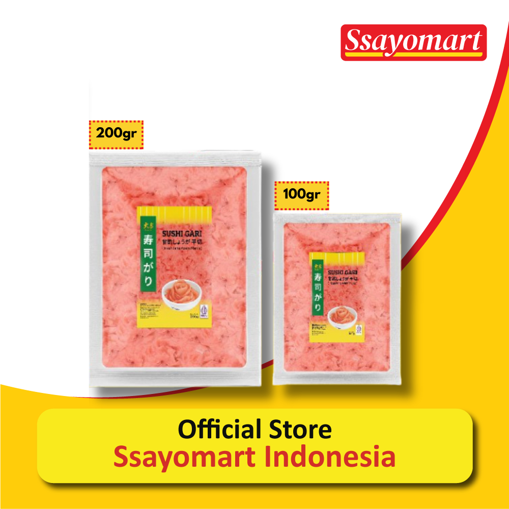 

DAIKICHI Sushi Gari Merah / Acar Jahe Merah / Red Ginger Pickle - 100gr 200gr HALAL