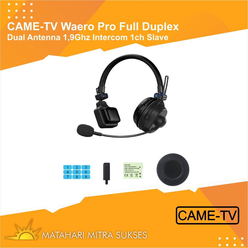 CAME-TV Waero Pro Full Duplex Antenna 1,9Ghz Intercom 1ch Slave Upgradeable up to 16 Channel
