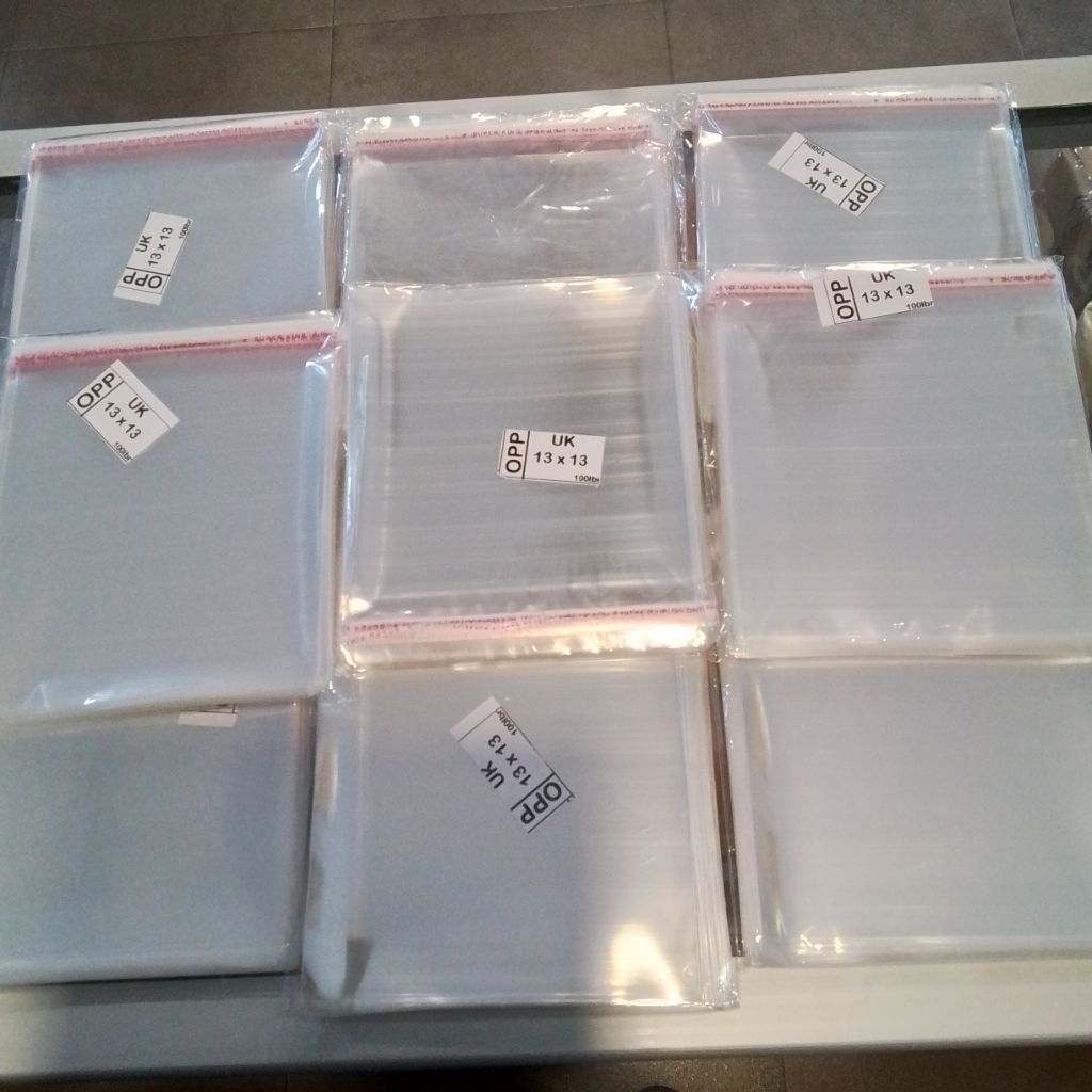 Plastik OPP/Plastik Roti/Plastik Lem Uk 13x13 100lbr