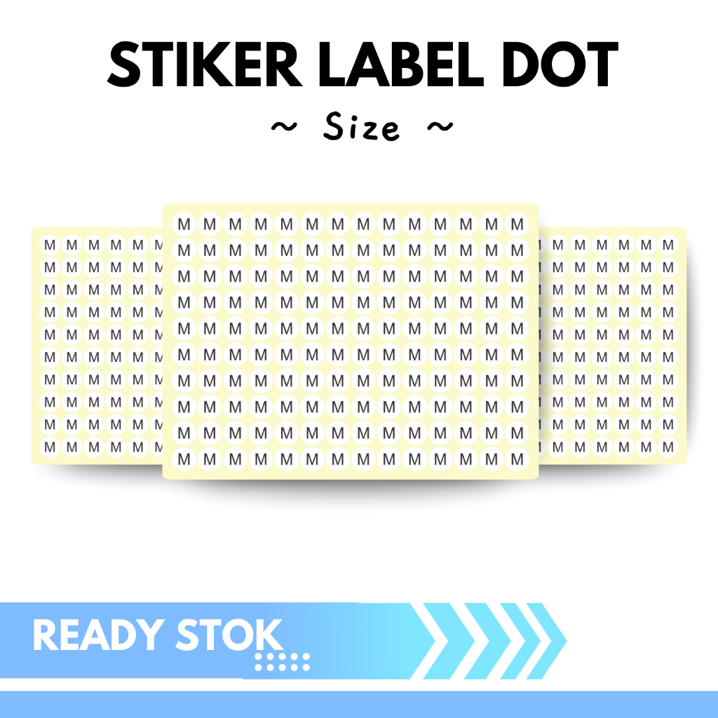 

STIKER LABEL DOT SIZE 1000 PCS [BISA CUSTOM SIZE]