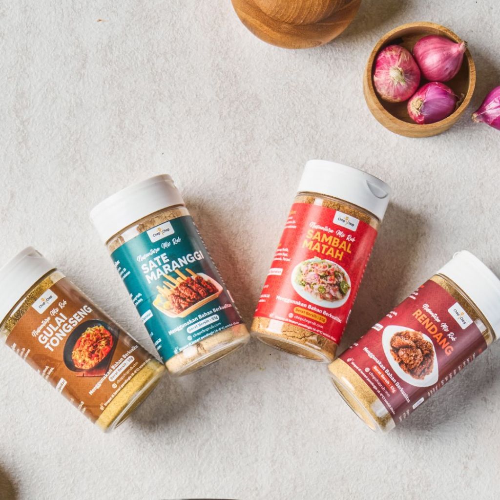 

Bumbu Chopchop Spesial Bundle Nusantara Mix Rub 4 Varian Kemasan 55 Gram