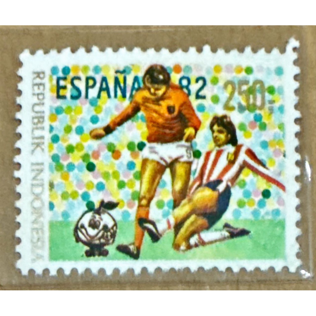 

(BA) PRANGKO INDONESIA 1982 PIALA DUNIA ESPANA ‘82 1V SINGLE SET MINT.