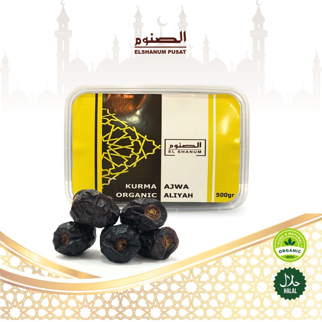 

KURMA AJWA PREMIUM 500GR / AJWA MADINAH / AJWA PREMIUM / KURMA NABI / ELSHANUM