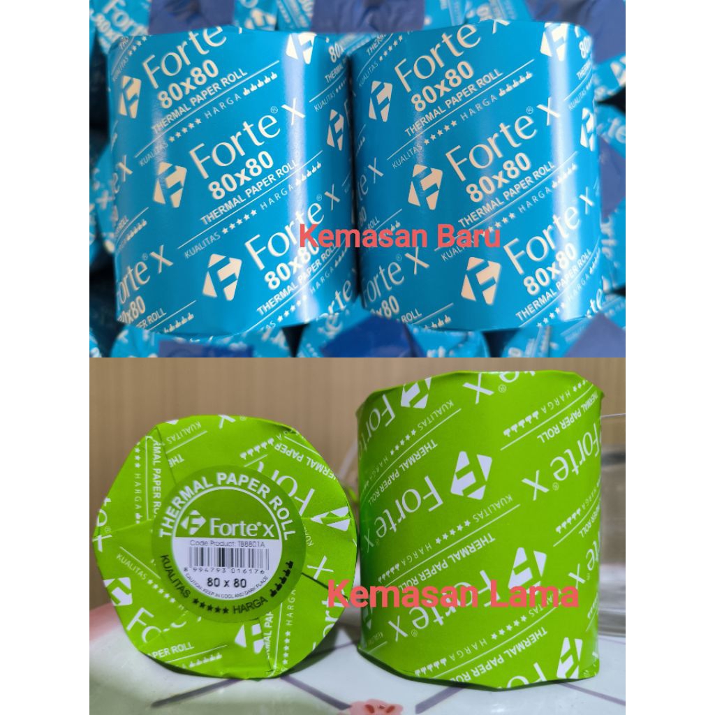 

Kertas Thermal 80x80 Forte X/Kertas kasir Forte X 80x80