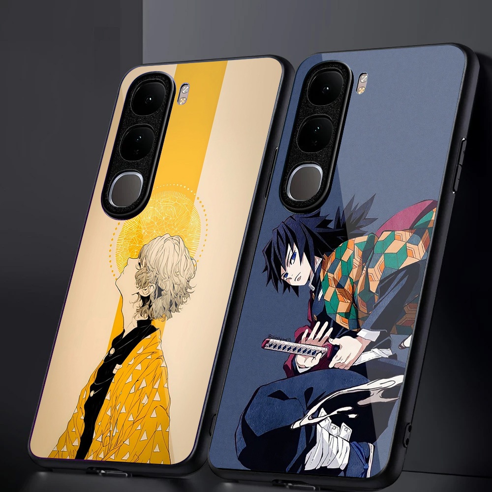 Case Vivo V40 Lite Casing Hp Vivo V40 Lite Case Demon Slayer M63 Softcase Hp Camera Protect Case Hp 