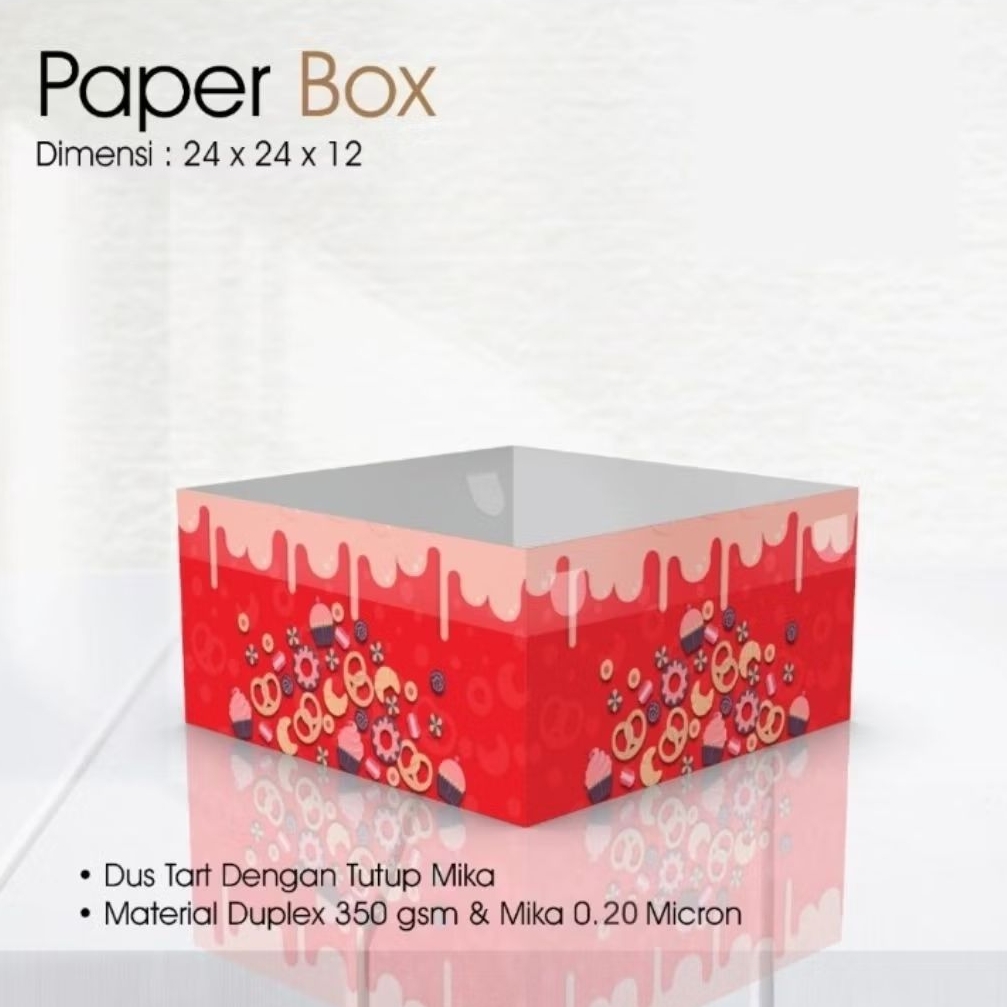 

Box Doskue 24 x 24 x 12 Tutup Mika