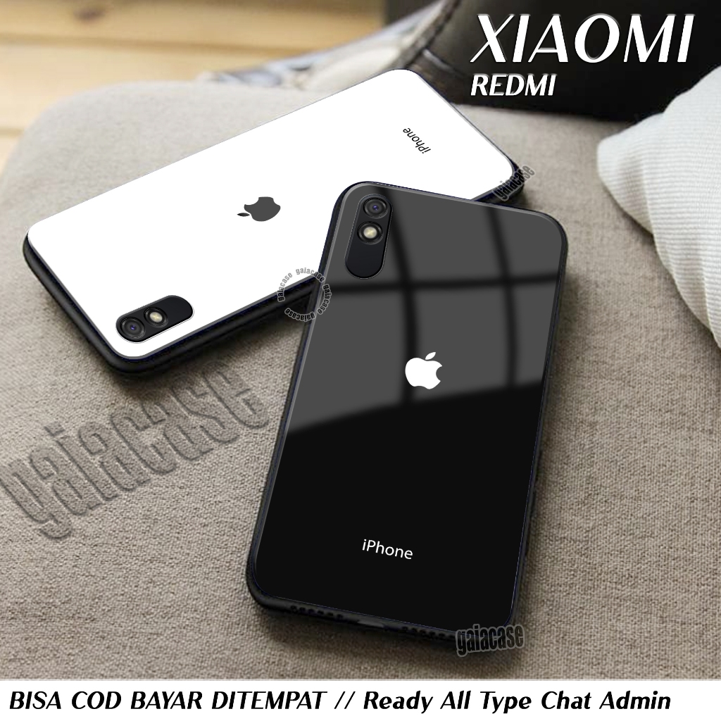 Softcase Glossy For Redmi 9A 9C 10C 10 4G 12C 13C 13 4G 14C Fashion Case LOGO IPHONE APPLE KEREN Ter
