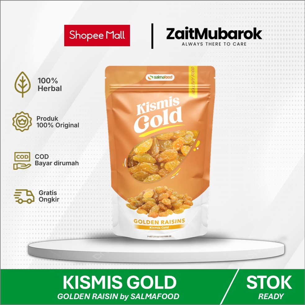 

Kismis Arab 1kg Premium Kismis Golden Raisins 1kg Cemilan Sehat By Salmafood