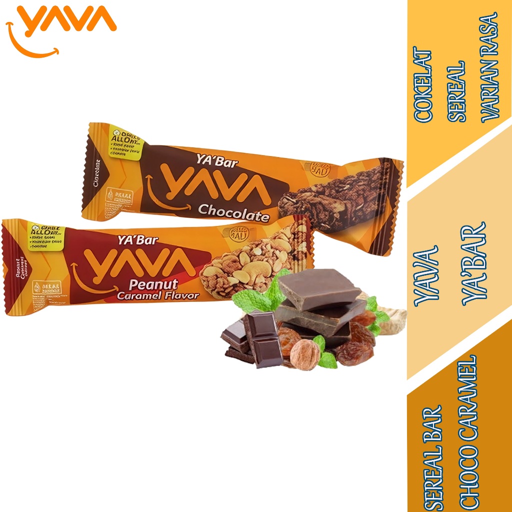 

Cokelat Sereal Varian Rasa - Yava Ya'Bar - Sereal Bar Choco Caramel - 28gr