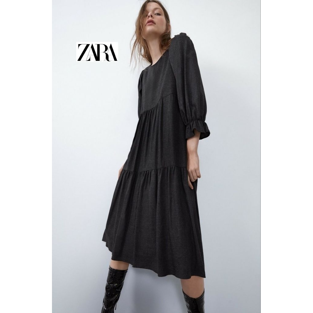 Zara Maxi Dress Zara Long Tunik Linen | zara tunik | 100% zara original