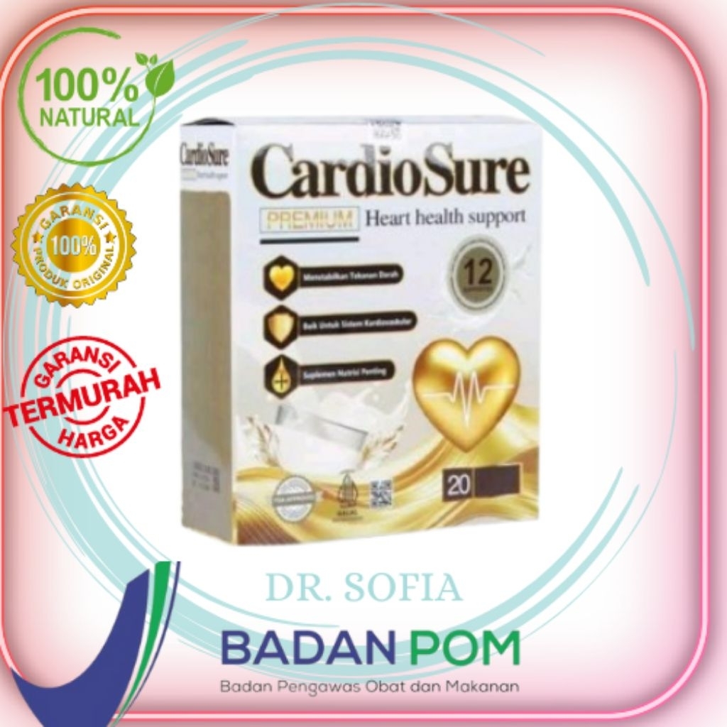 

CARDIOSURE PREMIUM SUSU UNTUK HIPERTENSI DARAH TINGGI DAN KOLESTEROL