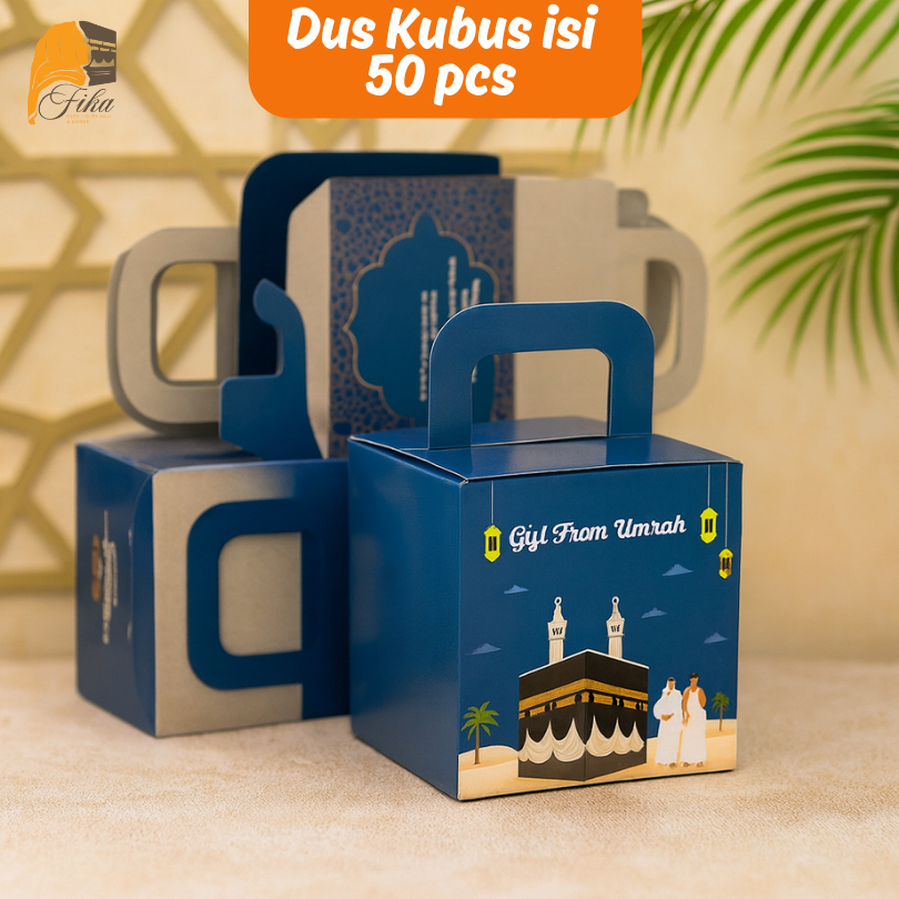 

Dus Box Kosong Souvenir Oleh Oleh Haji dan Umroh isi paket 50 pcs