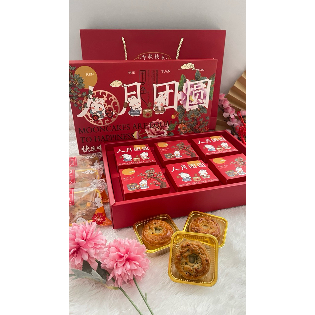 

halal mooncake isi 6pcs kue bulan