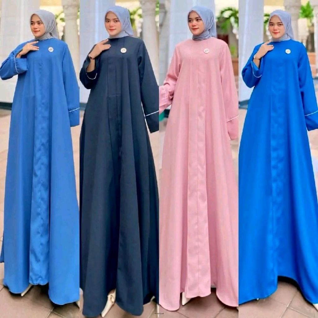 Tanyasherly_Abaya Aurora Dress/gamis kondangan/abaya premium/gamis daily/abaya/gamis
