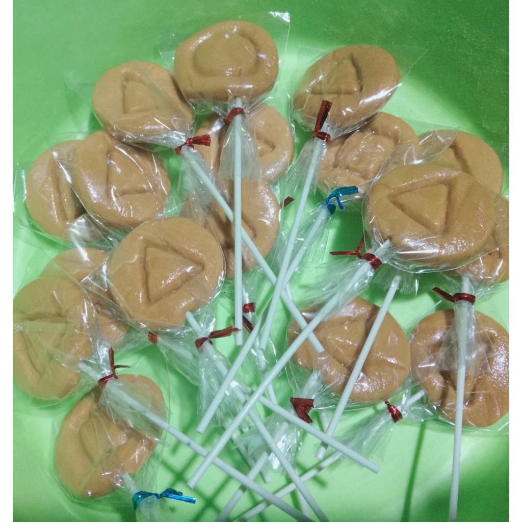

(20 pcs)±4,5cm Dalgona candy(squid games) ukuran permen lolipop viral