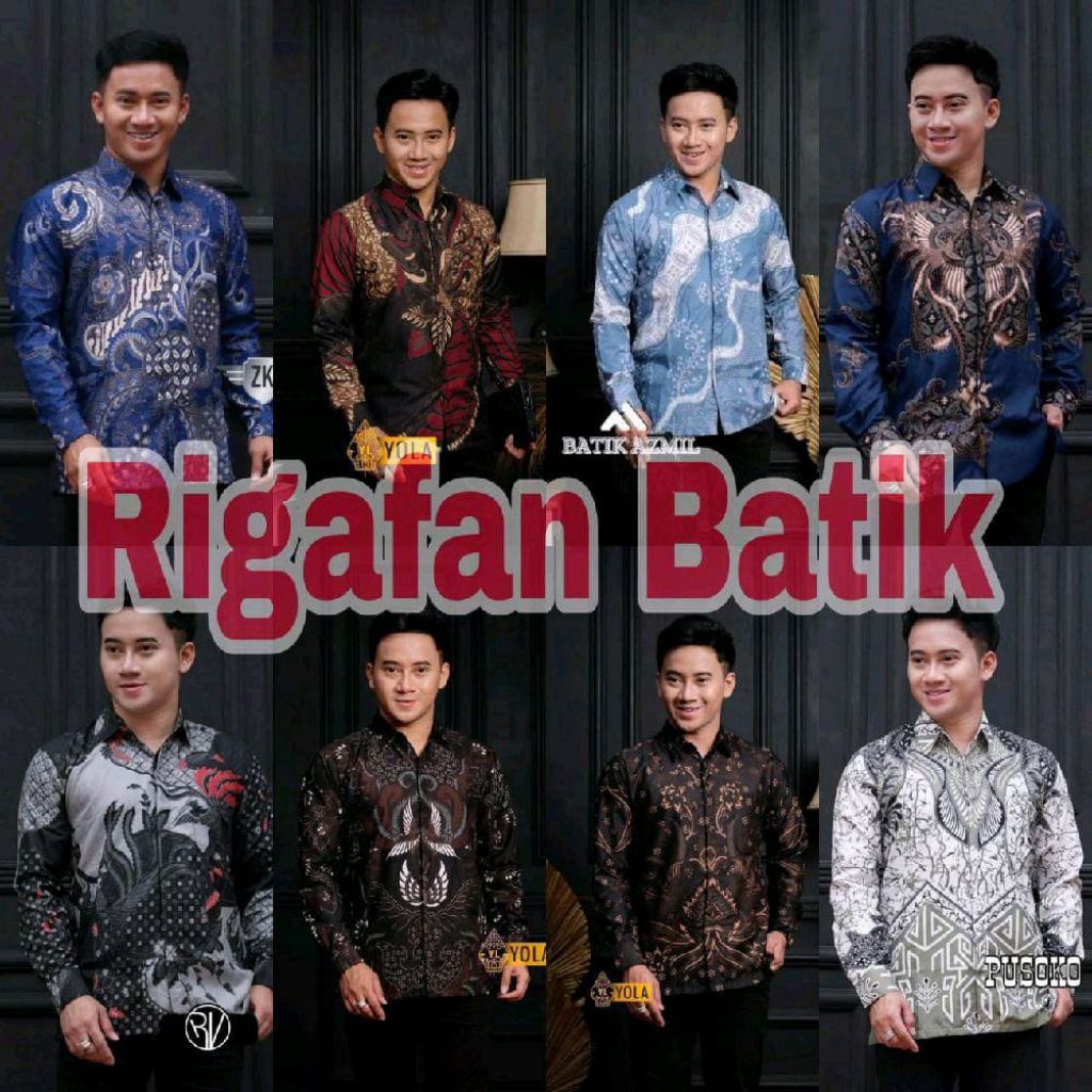 Atasan batik pria lengan panjang | Baju batik pria lengan panjang termurah | Baju batik pria kerja l