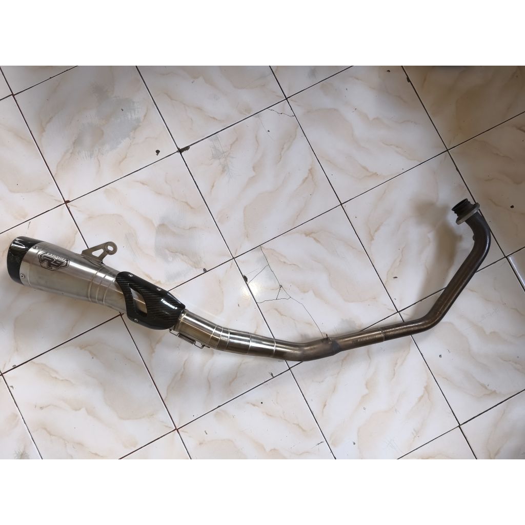 Knalpot racing r9 h2 series new cbr150r cbr 150r 2017-2025 original lengkap