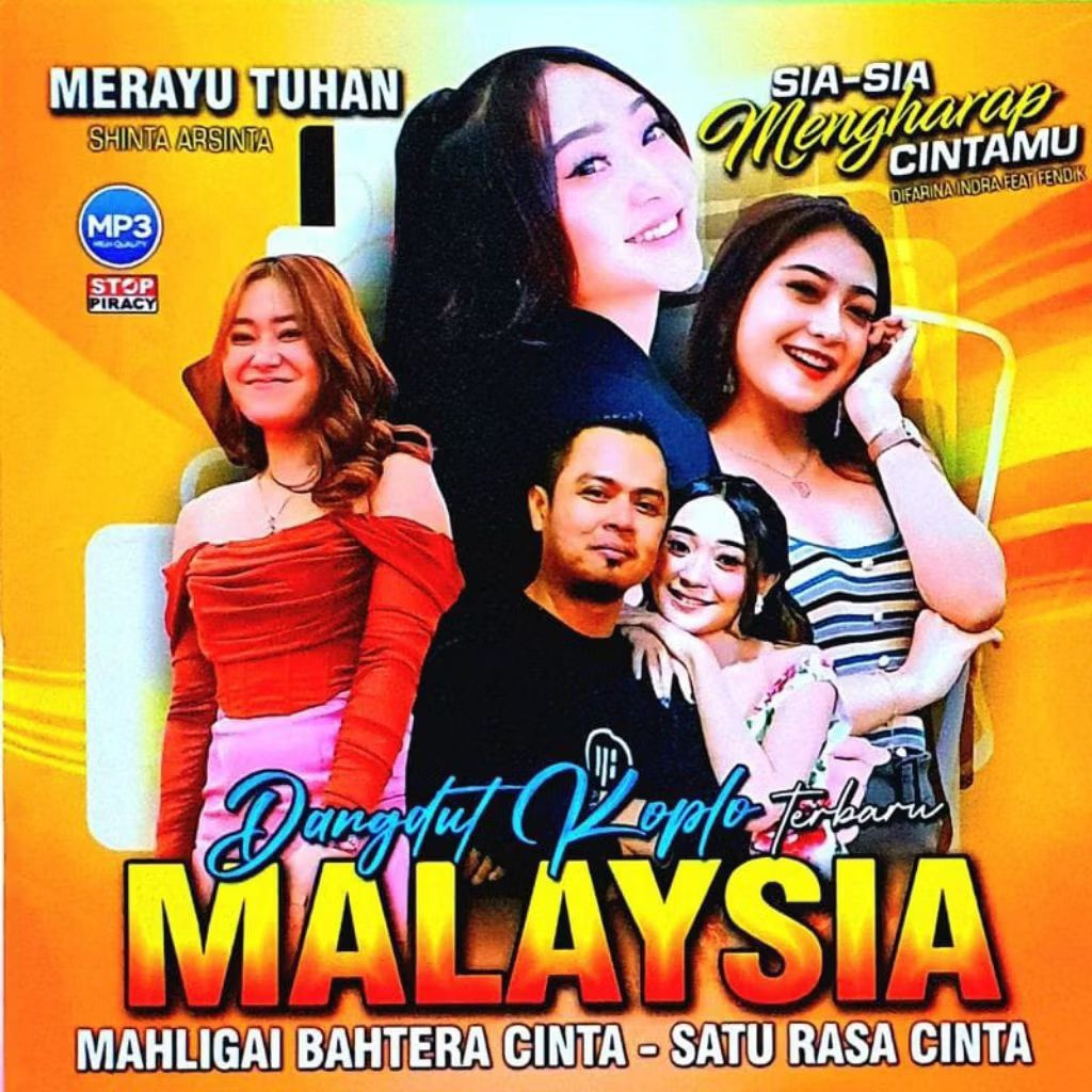 KASET MP3 MUSIK 103 LAGU DANGDUT KOPLO MALAYSIA - KASET MP3 LAGU DANGDUT - KASET MP3 LAGU MALAYSIA -