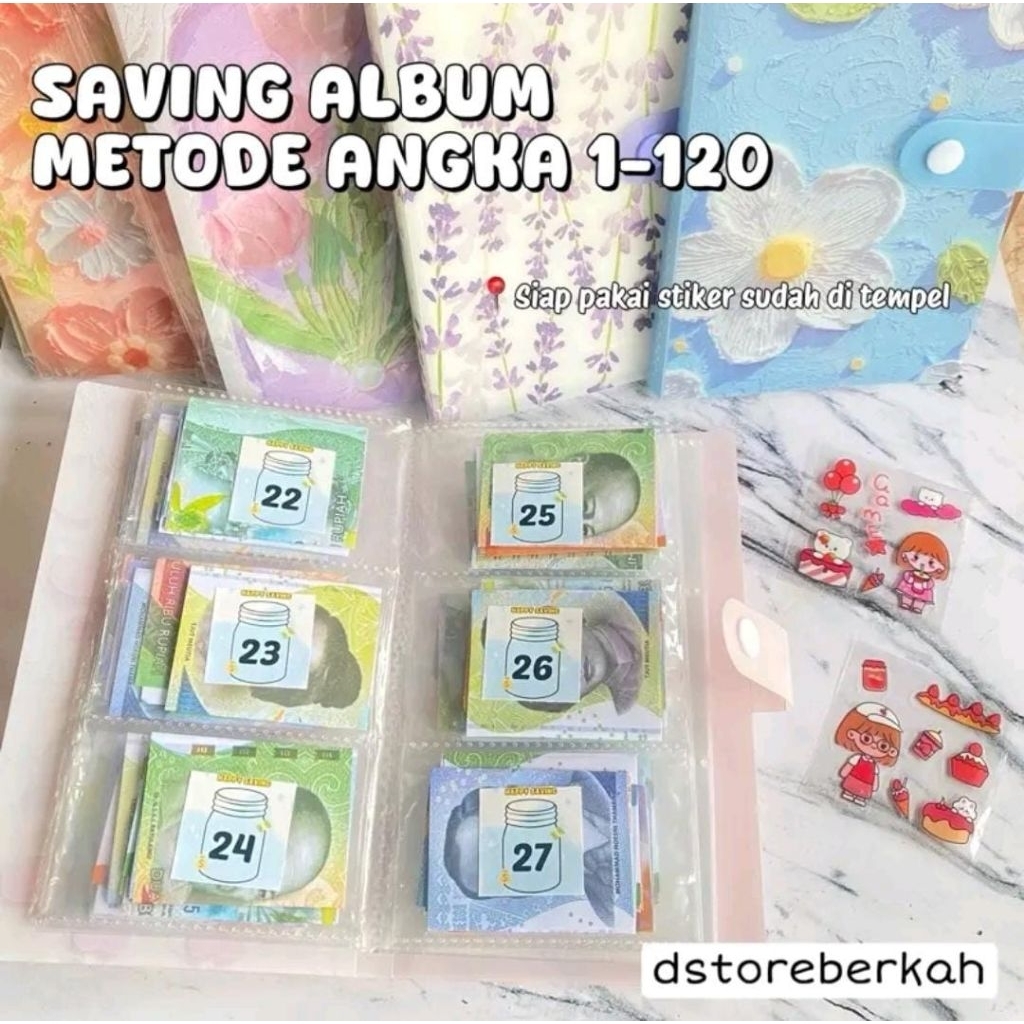 [PROMO SIAP PAKAI] SAVING ALBUM SIAP PAKAI STIKER SUDAH DI TEMPEL // METODE ANGKA 1-120 & TARGET 2 J