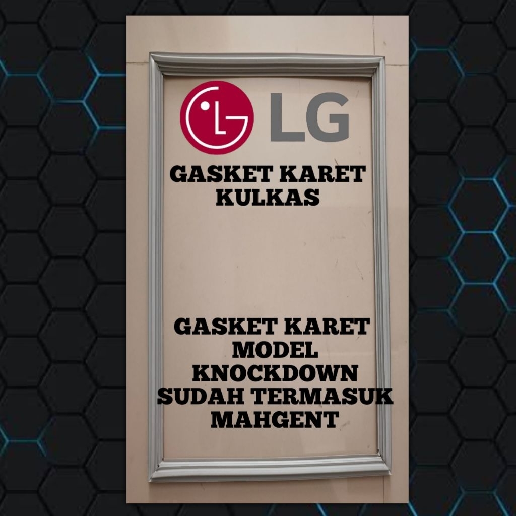 Gasket Karet Kulkas Satu Pintu Kulkas LG GN V204RL Model Knockdown 120 X 50 Cm