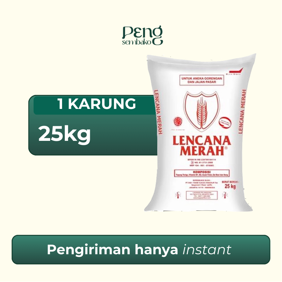 

LENCANA MERAH Tepung Terigu Karung Untuk Gorengan (25kg)