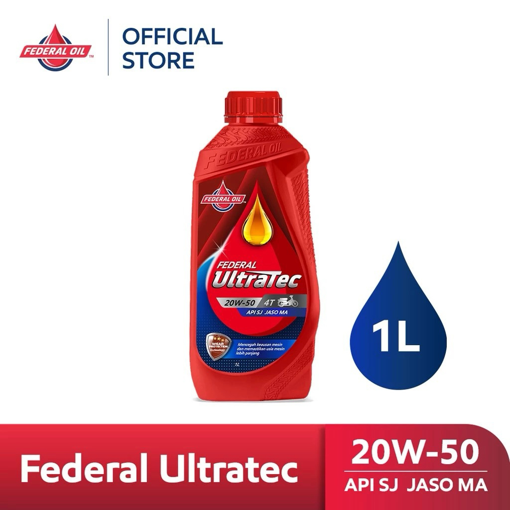 OLI MESIN FEDERAL ULTRATEC 20W-50 1L FEDERAL OIL