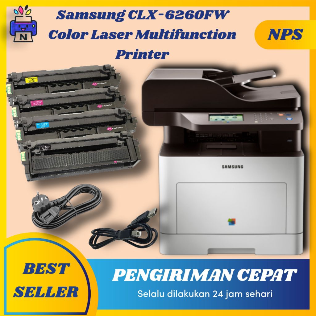 Printer Samsung CLX-6260FW Printer potocopy f4 warna