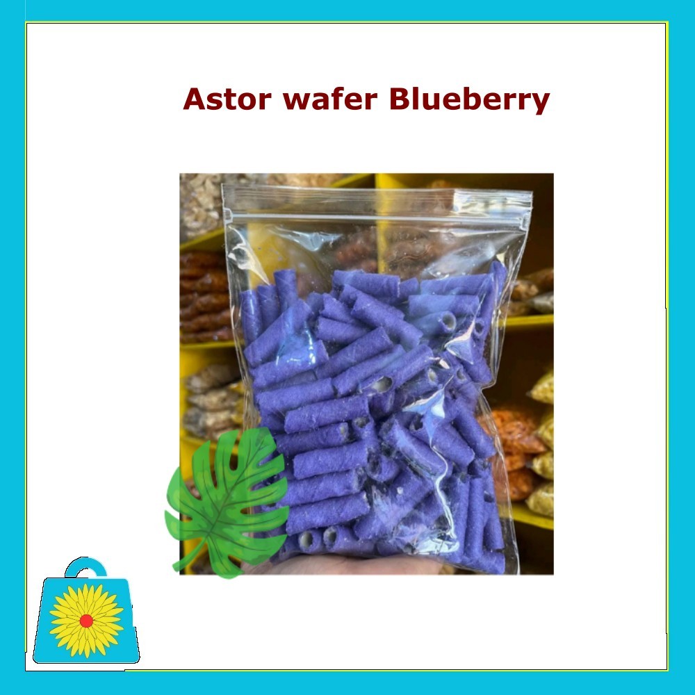 

Astor Renyah rasa Blueberry strawberry pandan dan coklat 250 gram dan 500 gram
