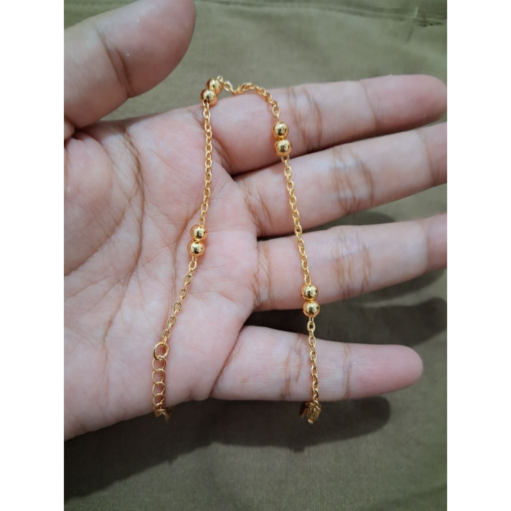 Gelang Titanium Rantai Bola Bola